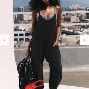 Free People Movement Hot Shot Onesie. Size Small. Washed Black. NWOT.